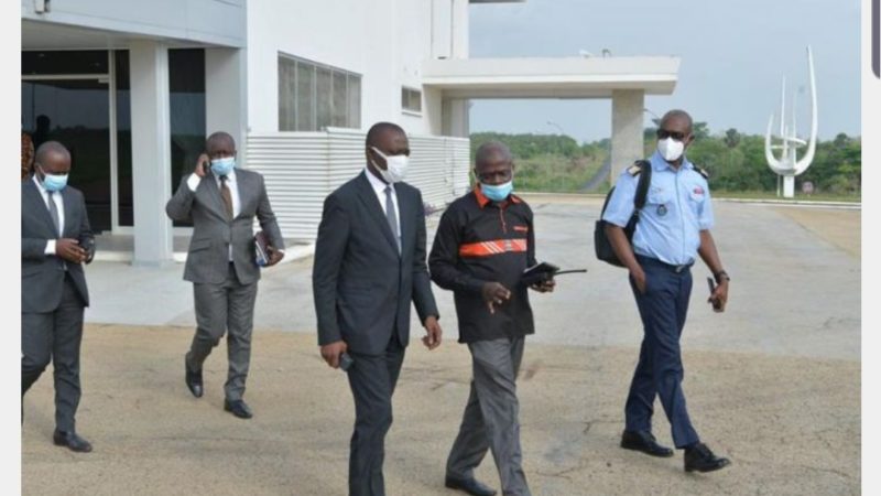 Obsèques du PM Hamed Bakayoko: Amadou Koné à Séguéla pour s’assurer de l’état de réalisation des travaux de l’aéroport