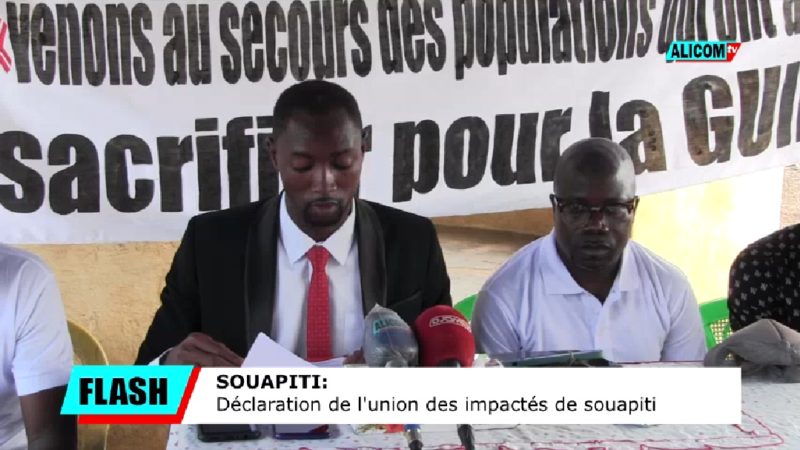 DÉCLARATION/ L&rsquo;union des impactés de saoupiti
