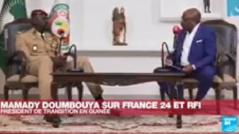Le colonel Mamady Doumbouya, c&rsquo;est pas Alpha Condé qui m&rsquo;a fait venir en Guinée, ‘’On s’est vus deux fois’’. Dans un entretien accordé à RFI et France 24,