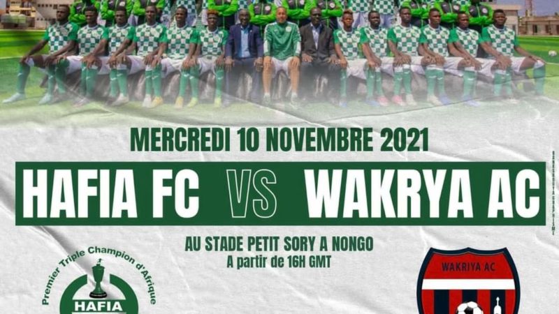 SPORT: Ligue1 de Guinée; Hafia FC vs Wakriya AC, rencontre ce mercredi au stade petit sory de nongo 