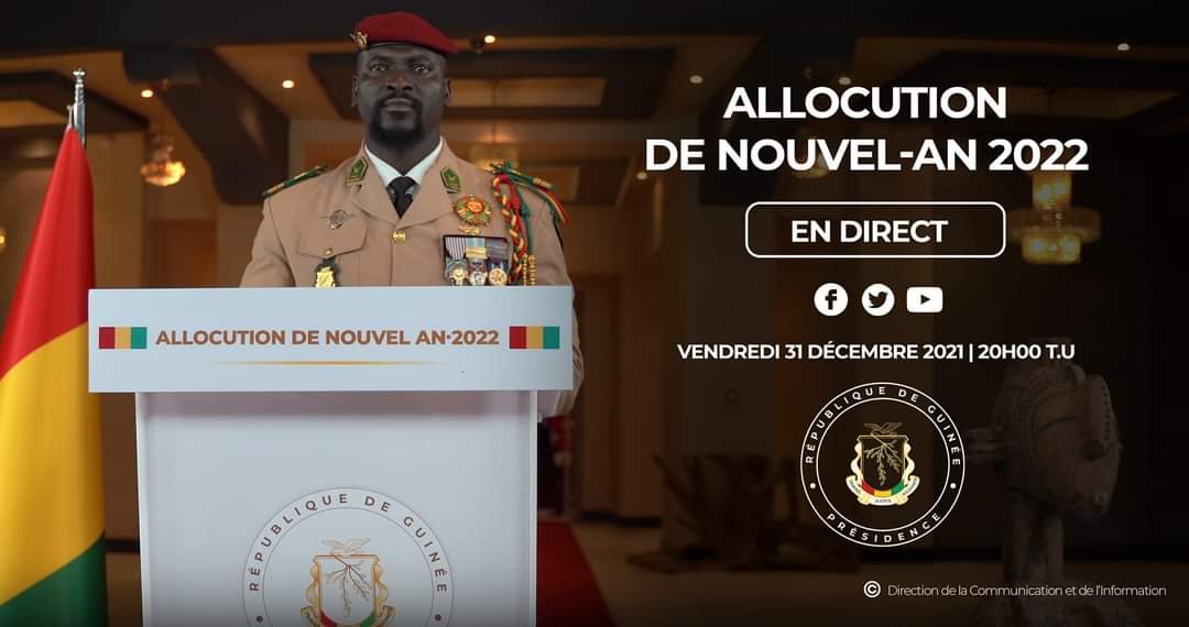 DISCOURS DE NOUVEL AN DU COLONEL MAMADI DOUMBOUYA CHEF DE L’ÉTAT