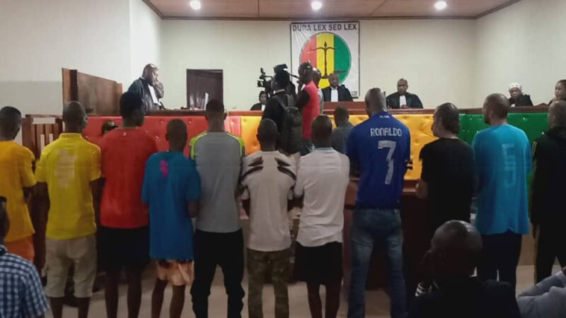 Cérémonie d&rsquo;ouverture d&rsquo;audience criminelle au tribunal de première instance de Kaloum