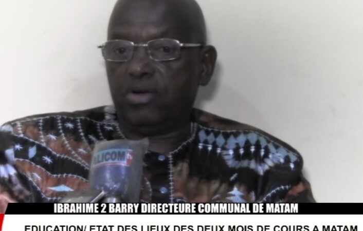 Ibrahima 2 Barry directeur communal de l&rsquo;education de Matam, sur l&rsquo;état des lieux dans les établissements scolaires de sa juridiction.