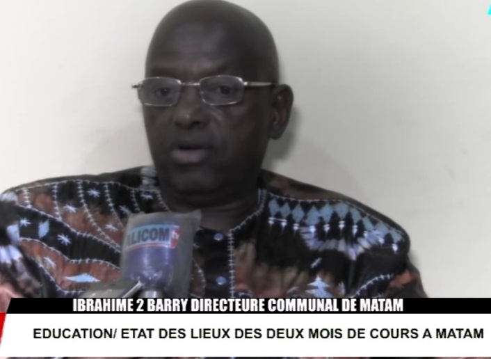 Ibrahima 2 Barry directeur communal de l&rsquo;education de Matam, sur l&rsquo;état des lieux dans les établissements scolaires de sa juridiction.