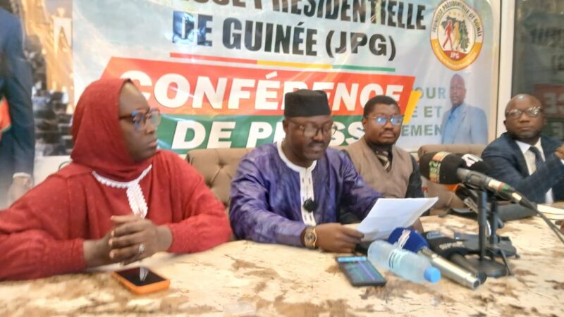 La Jeunesse présidentielle de Guinée appelle à plus de retenue