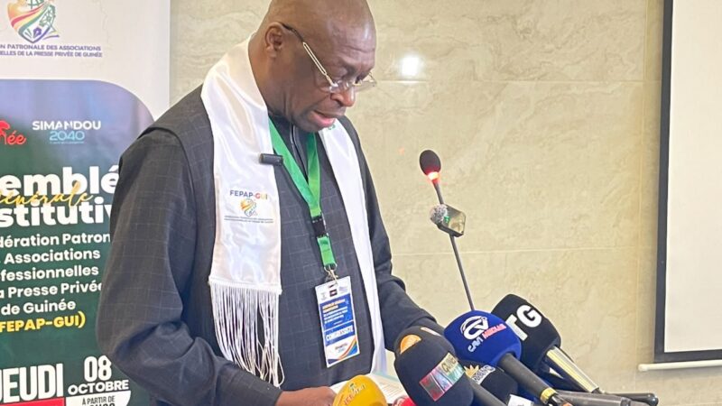 FEPAP-GUI : Amadou Tanou Camara veut bâtir une « maison commune » pour les entreprises de presse